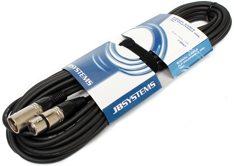 JB Signal Cable XLR Female - XLR Male 10,0m