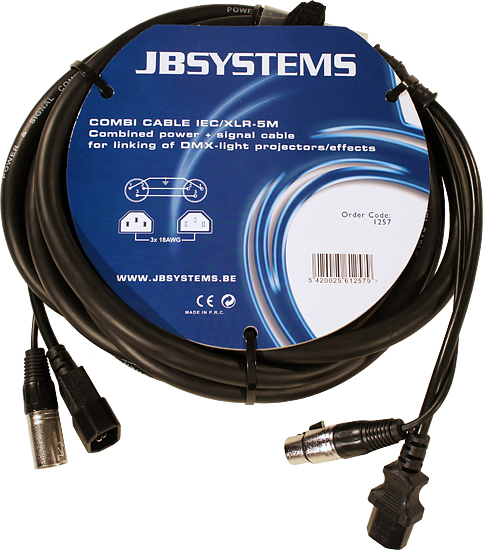 JB Combi Cable IEC/XLR  5,0m