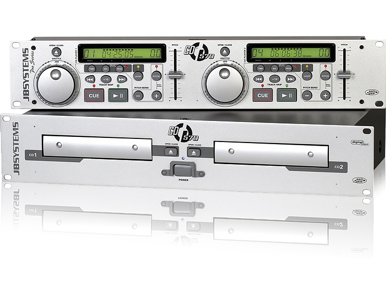JB CD 570 PRO Twin CD Player Scratch Model Silver