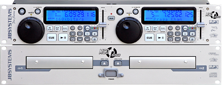 JB MCD 680 PRO Twin MP3 & CD Player Scratch model