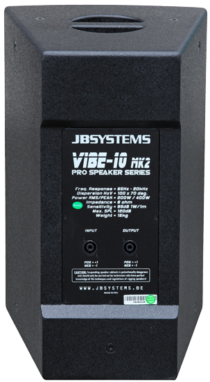 JB Vibe 10 MK II PRO Speaker Cabinet 10" 200W