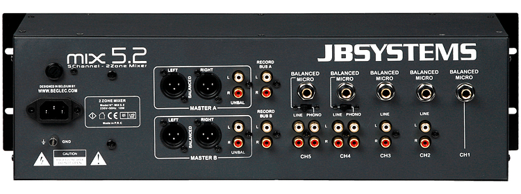 JB MIX 5.2 Zone Mixer