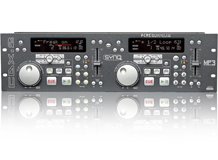 SYNQ CDX 2 PRO Double CD & MP3 Player w/text