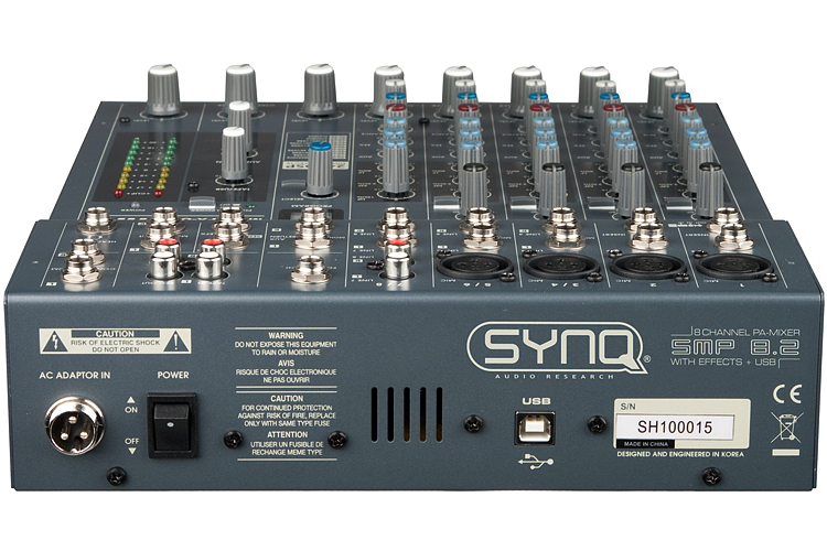 SYNQ SMP  8.2 PRO PA Mixer 8ch.