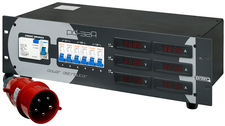 Briteq Power Distributor PD-32A 3 x 32A German