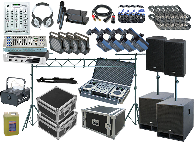 complete dj set with speakers