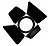 Briteq Multi Par Can Black Barndoor