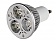 Briteq LED GU 10  3 x 1W LEDs WW 45°