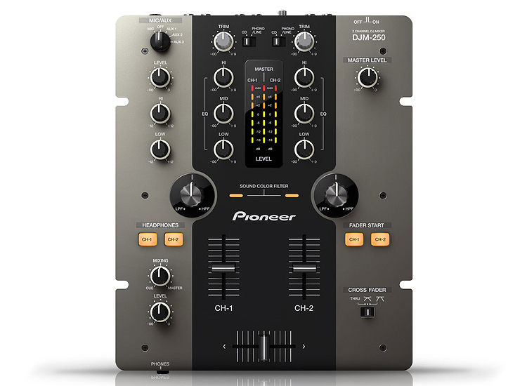 Pioneer DJM-250-K 2 Channel Mixer (Black) :: Euro Baltronics