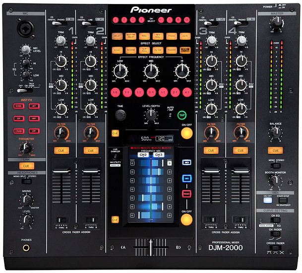 Pioneer DJ 4chミキサー　DJM-2000