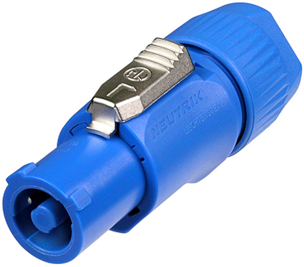 Spannungsführend 3,95€/1Stk Chassist Powercon NEUTRIK 3-pol blau Spannungsführend 3,95€/1Stk Chassist Powercon NEUTRIK 3-pol blau