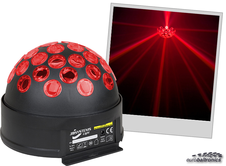 JB LED Disco Ball (3 Watt RGB LED) Euro Baltronics online shop for sound, light and effects
