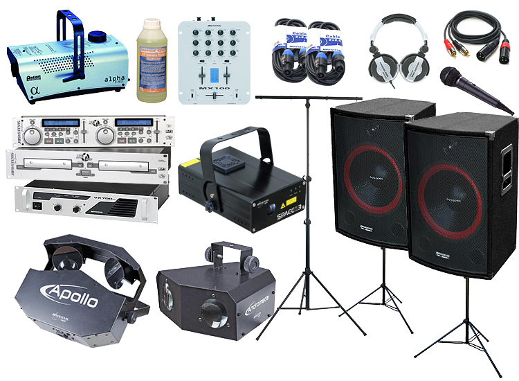 complete dj set with speakers