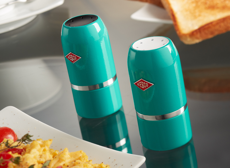Wesco Salt & Pepper Shaker Set White Euro Baltronics online shop for sound, light and effects
