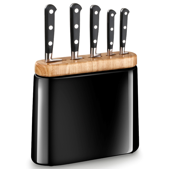 2Lions Sabatier Brasilia Jupiter Block + 5 cooking knives :: Euro  Baltronics - online shop for sound, light and effects
