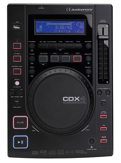 Audiophony CDX4 Pro USB, MP3, CD Player :: Euro Baltronics - online ...