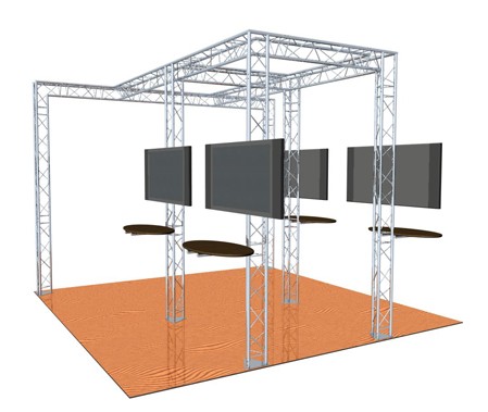 Construction Stand 024 4x5m - 6x7m H: 2.5 - 3.5m :: Euro Baltronics ...